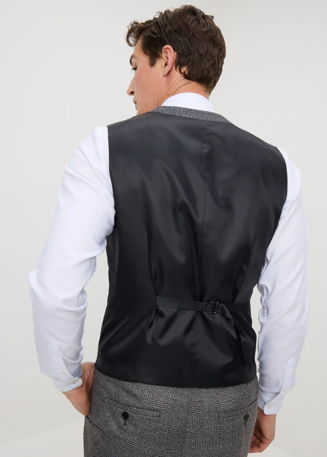 Taylor & Write Heaton Grey Check Suit Waistcoat