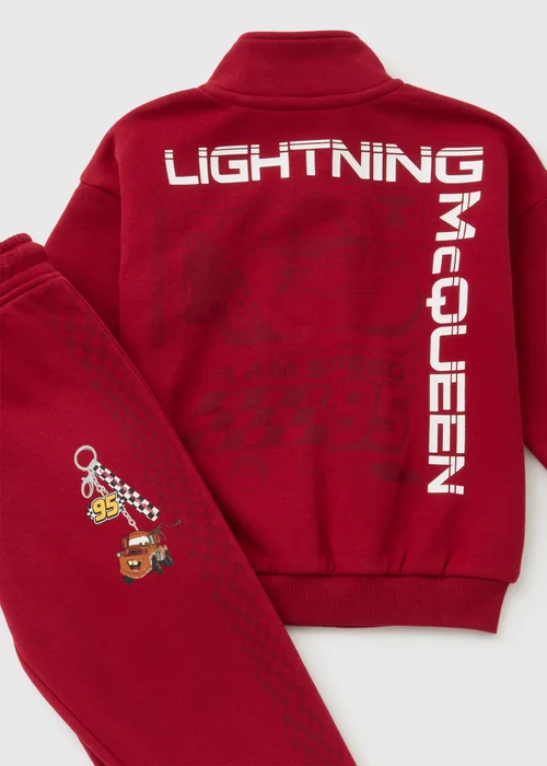 Disney Cars Boys Maroon Sweatshirt & Jogging Bottoms Set (1-7yrs) - 2-3 Yrs Image 2