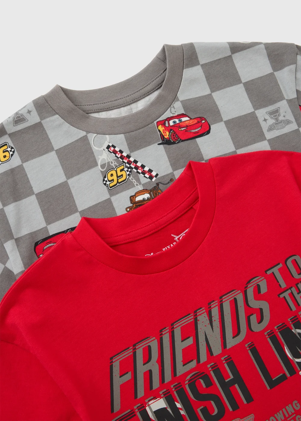 Disney Cars 2 Pack Boys Red T-Shirts (1-7yrs) - 1-1.5 Yrs Image 2