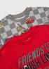 Disney Cars 2 Pack Boys Red T-Shirts (1-7yrs) - 1-1.5 Yrs Image 2