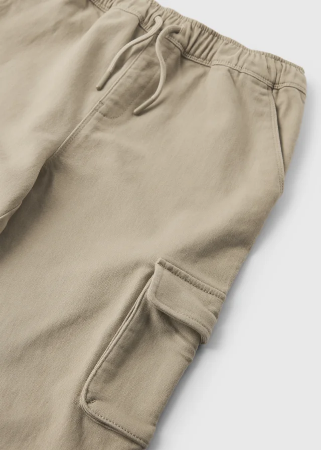 Boys Stone Cargo Trousers (7-15yrs)