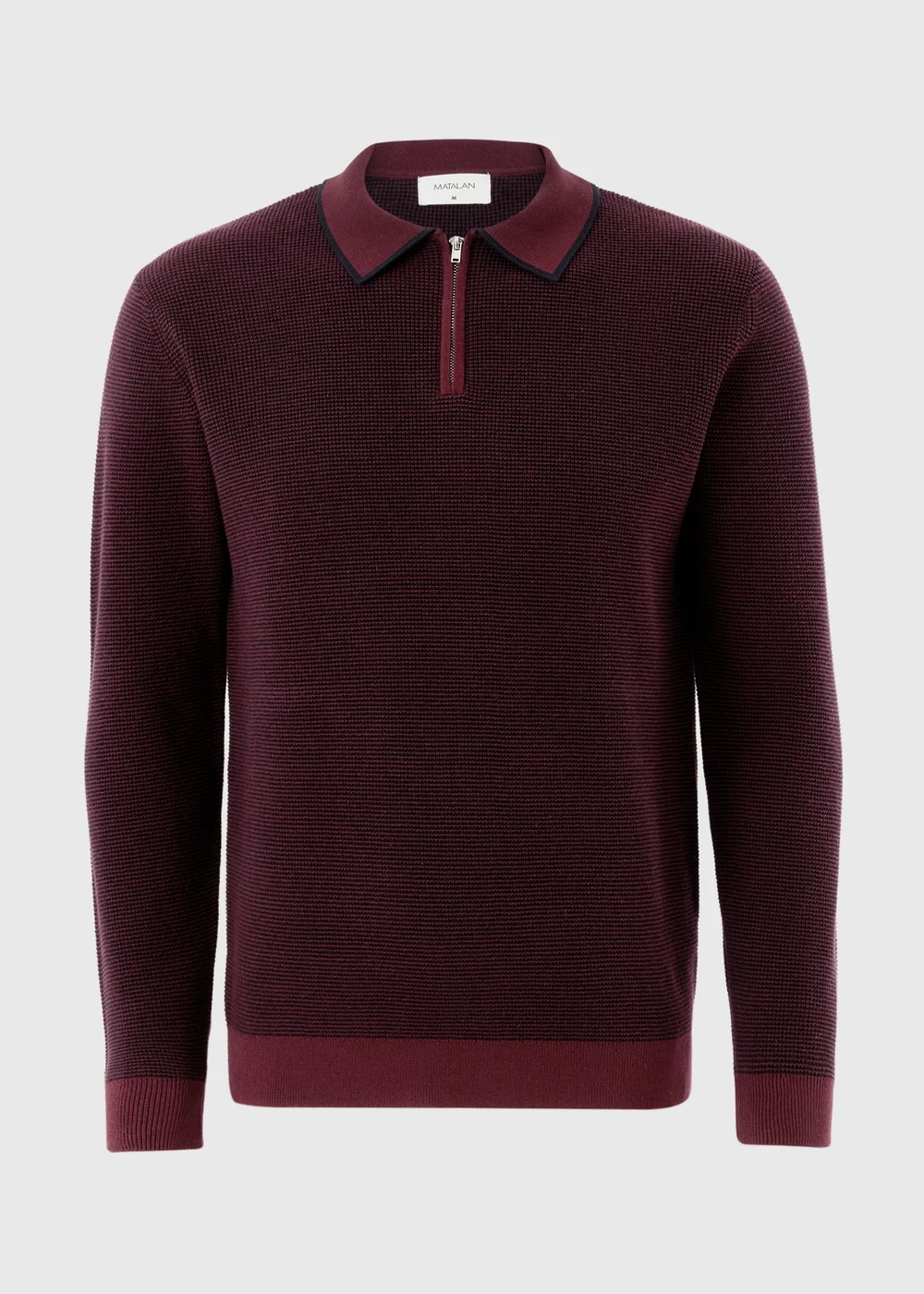 Burgundy Smart Birdseye Polo Shirt - S Image 4