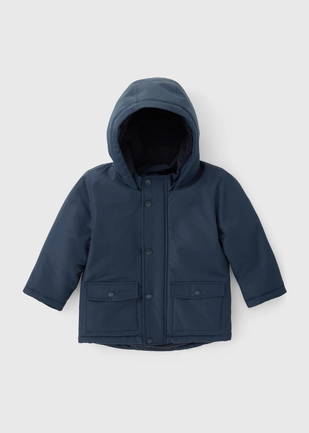 Boys Navy Heritage Parka Coat (1-8yrs) - 1-1.5 Yrs Image 1
