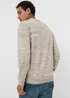 Stone Space Dye Long Sleeve Knitted Polo Shirt - S Image 2