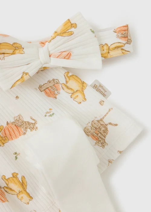 Disney Winnie The Pooh Baby Cream Pumpkin Dress Set (0-18mths) - Up to 1 Month Image 2