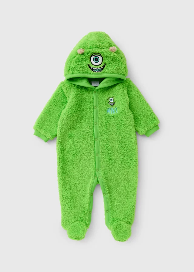 Disney Monsters Inc. Baby Green Mike Wazowski Pramsuit (0-18mths)