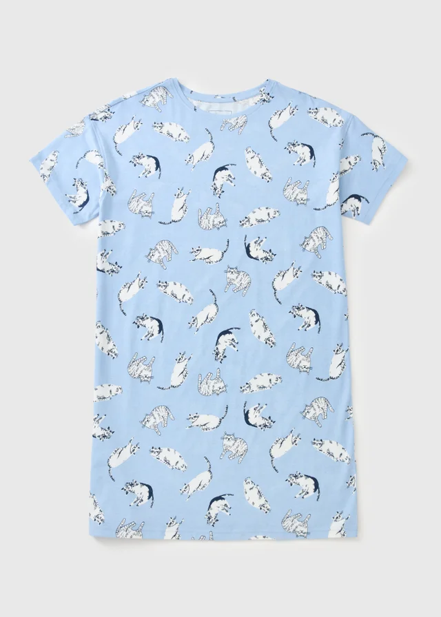 Blue Cat Nightie