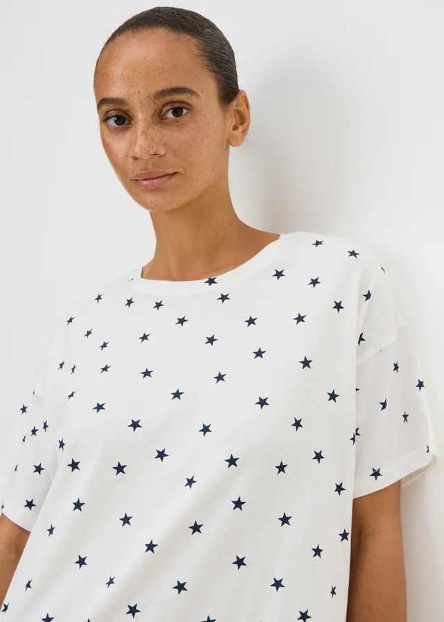 Cream Star Nightie