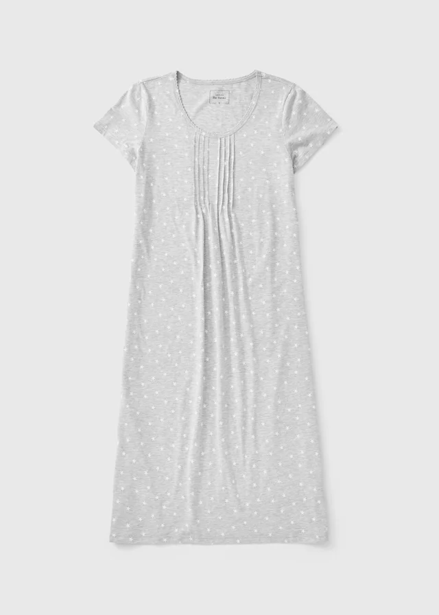 Grey Star Print Nightie