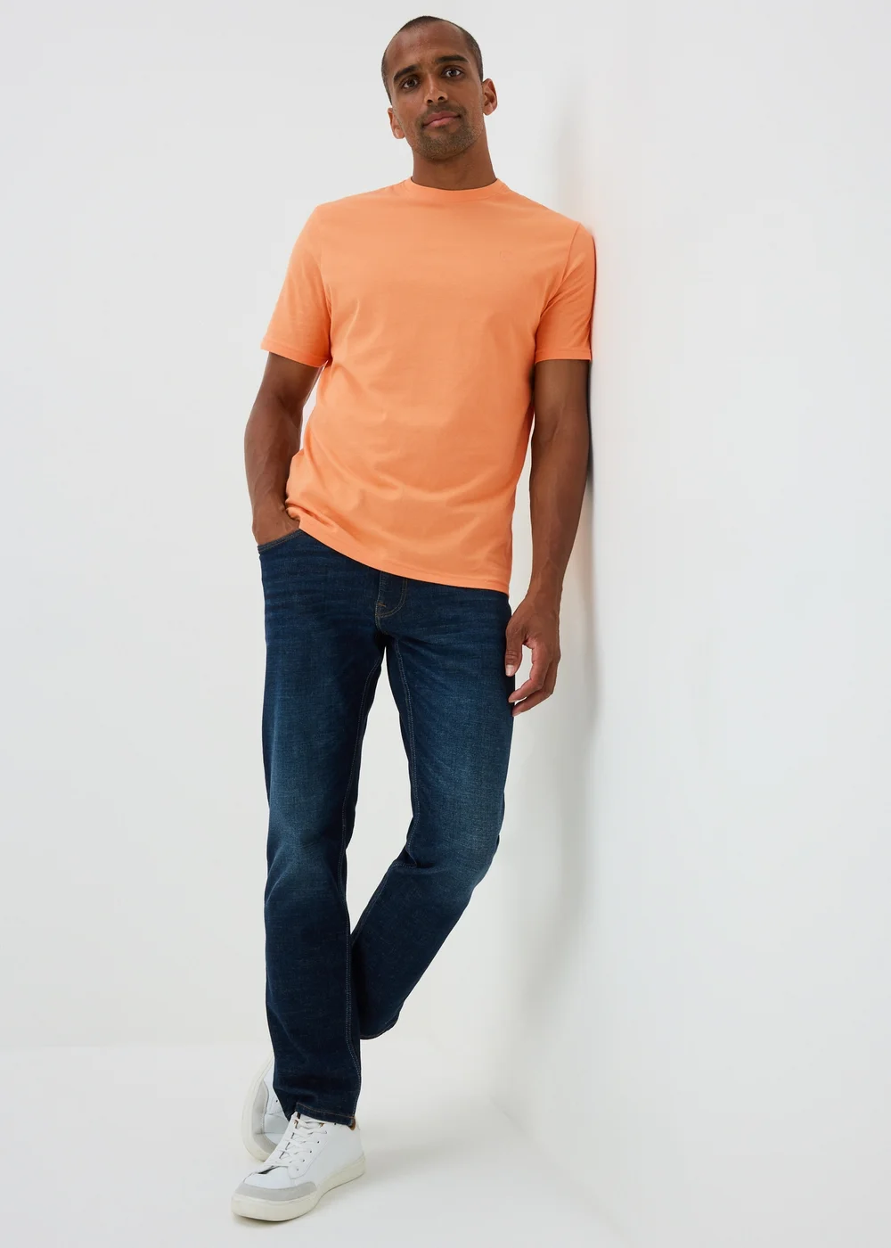 Lincoln Orange Crew Neck T-Shirt - S Image 2