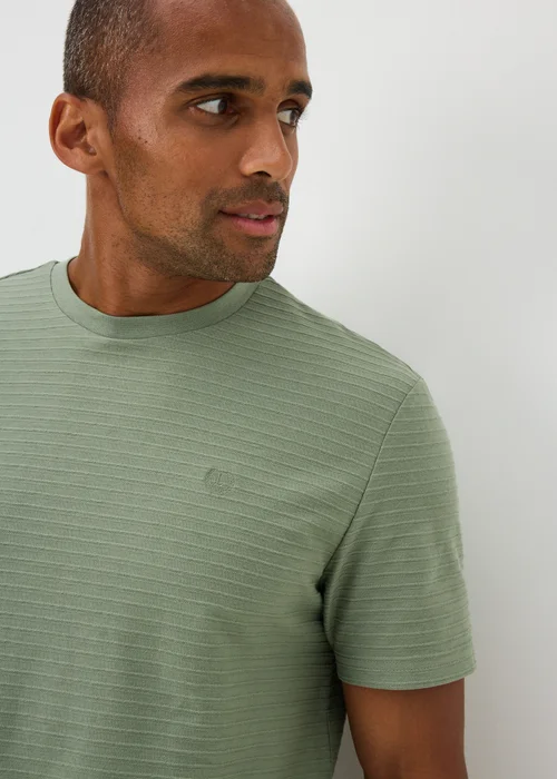 Lincoln Khaki Textured T-Shirt - S Image 3