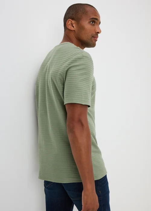 Lincoln Khaki Textured T-Shirt - S Image 2
