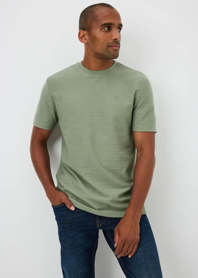 Lincoln Khaki Textured T-Shirt