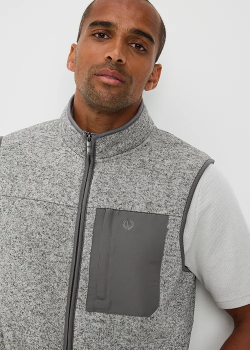 Lincoln Grey Fleece Gilet - S Image 3