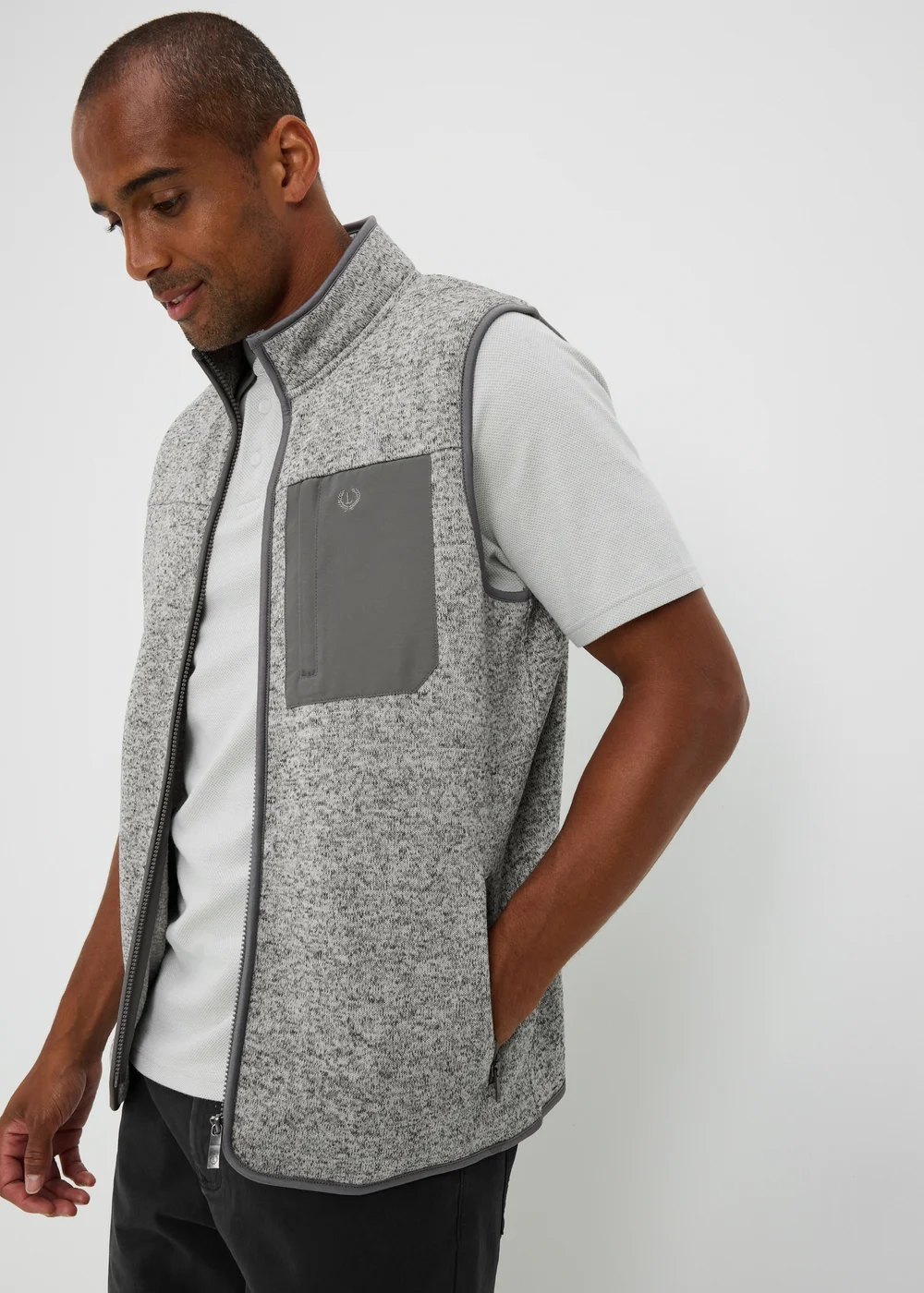 Lincoln Grey Fleece Gilet - S Image 1
