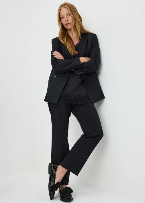 Black Patent Bow Loafers - 3 Image 2