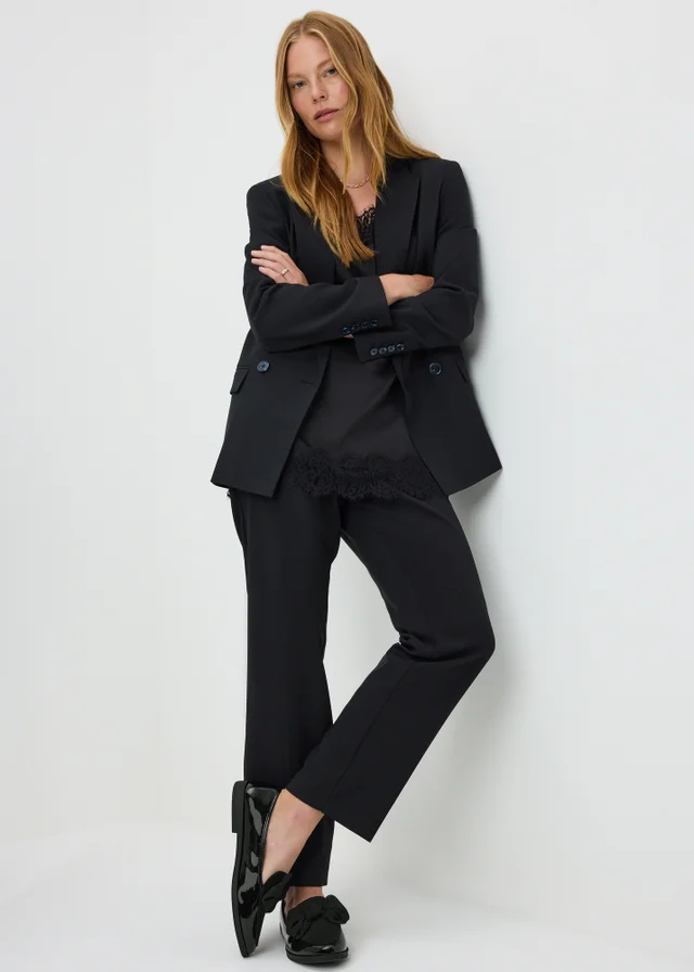Black Patent Bow Loafers