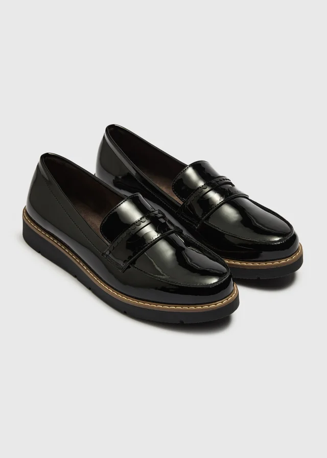 Soleflex Black Patent Loafers