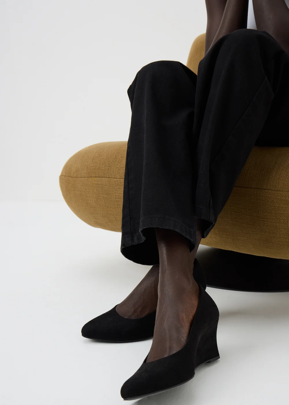 Black Wedge Heels - 3 Image 2