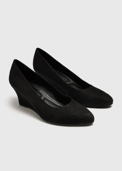 Black Wedge Heels - 3 Image 1