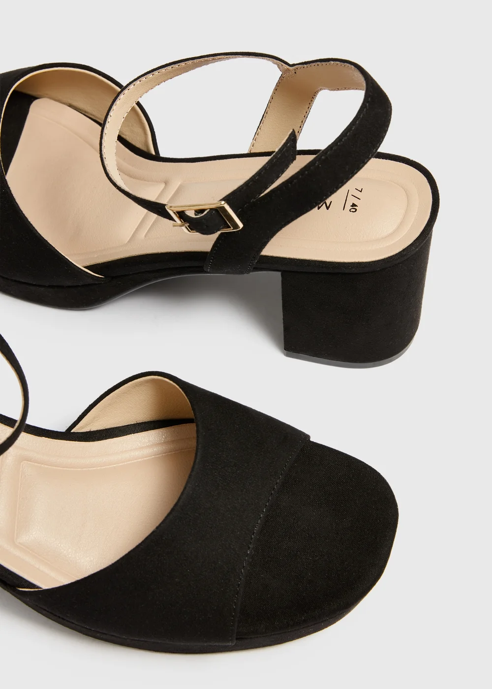 Black Platform Block Heels - 3 Image 2