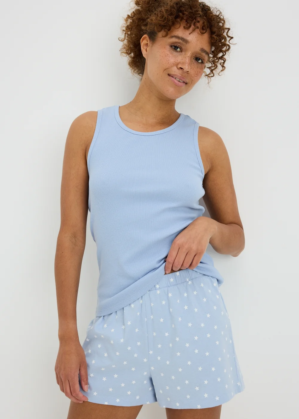 Blue Star Pyjama Shorts - 2XL Image 1
