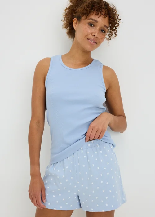 Blue Star Pyjama Shorts - 2XL Image 1