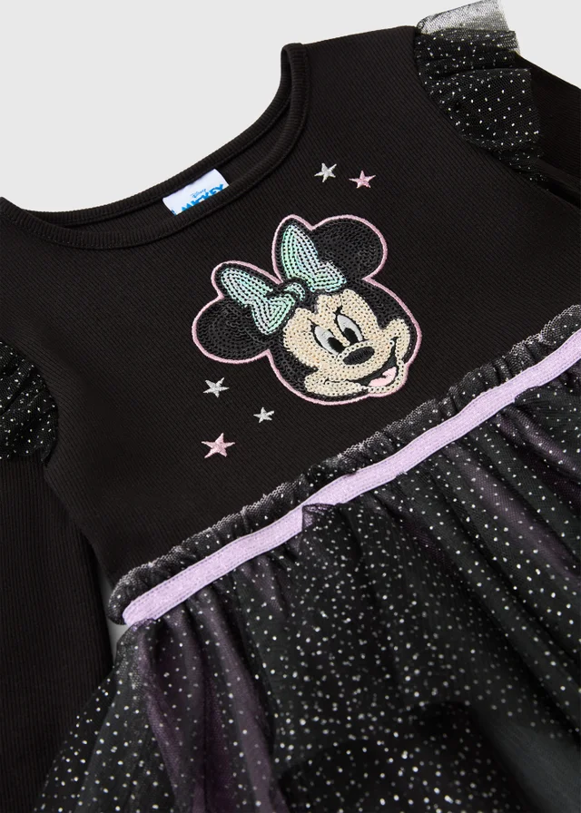 Disney Minnie Mouse Girls Black Halloween Dress