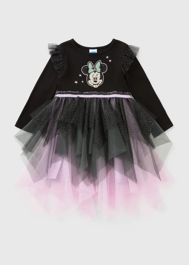 Disney Minnie Mouse Girls Black Halloween Dress