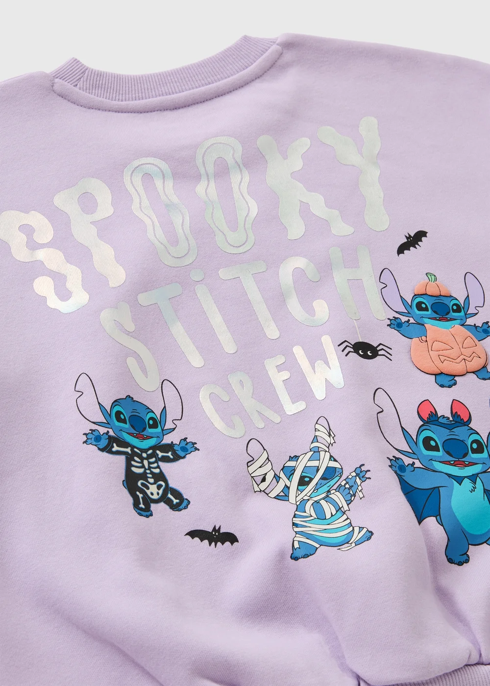 Girls Lilac Stitch Halloween Jumper (3-13 Yrs) - 3-4 Yrs Image 2