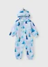 Disney Frozen Girls Blue Puddlesuit (1-9yrs) - 1-1.5 Yrs Image 1