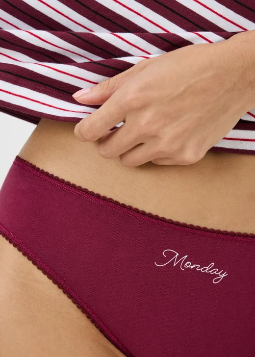 5 Pack Multicolour Days of the Week Mini Knickers - 8 Image 2