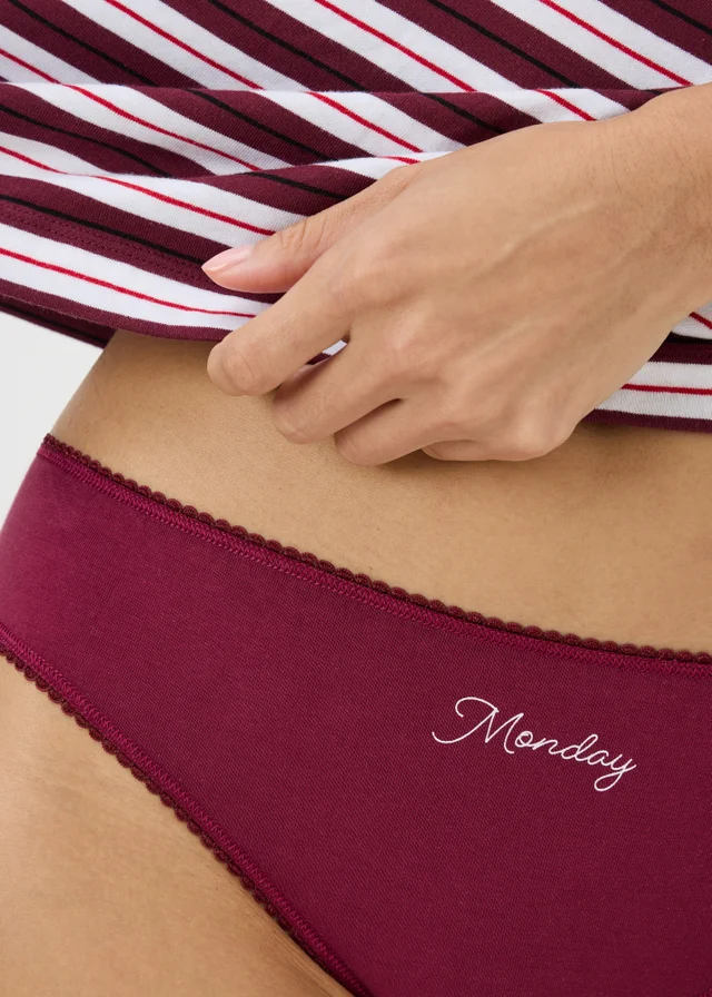 5 Pack Multicolour Days of the Week Mini Knickers