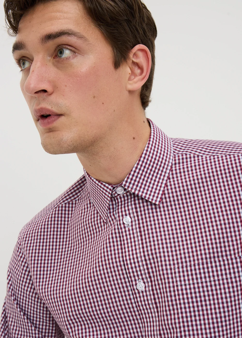 Taylor & Wright 3 Pack Multicolour Check Easy Care Regular Fit Shirts - 15 Collar Image 3