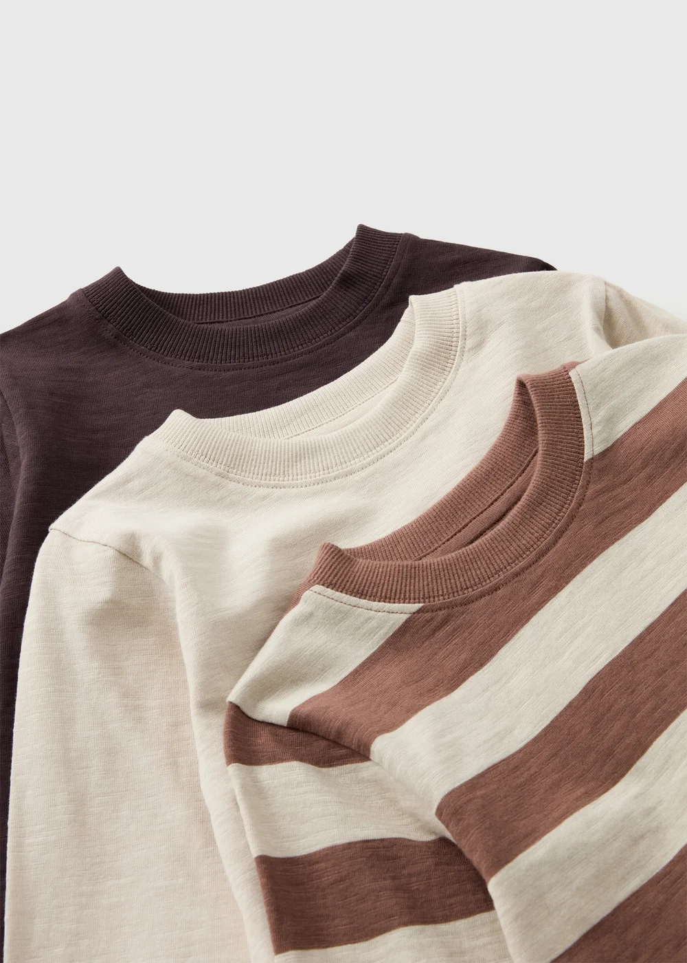 3 Pack Boys Beige T-Shirts (1-8yrs) - 1-1.5 Yrs Image 2