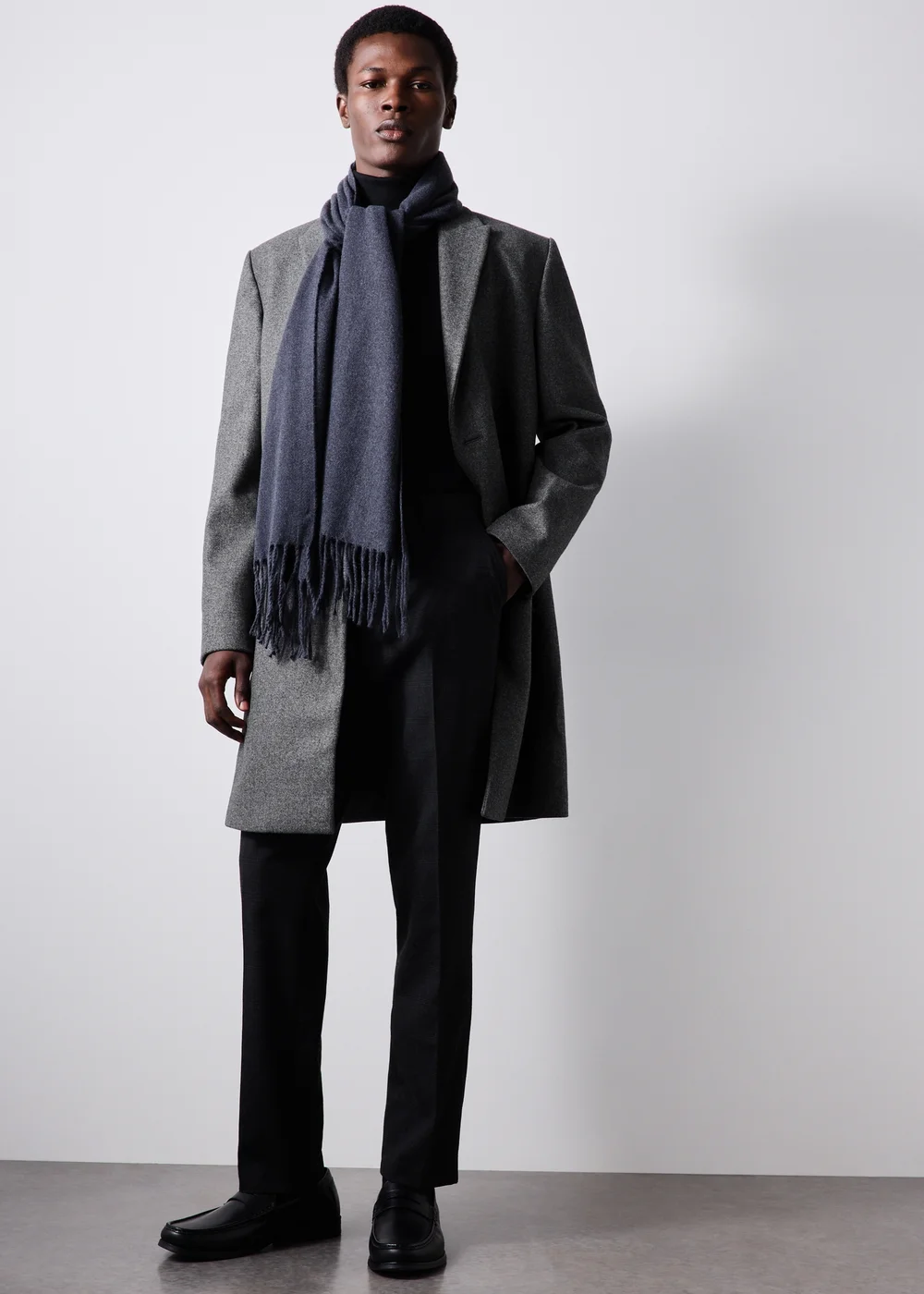 Taylor & Wright Charcoal Relaxed Overcoat - XS Image 2