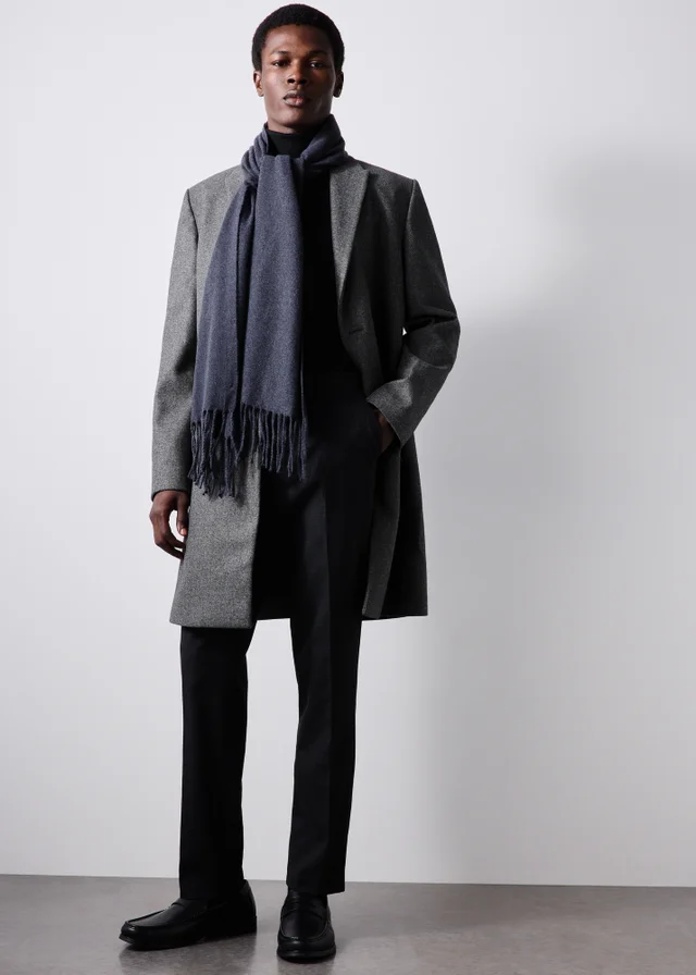Taylor & Wright Charcoal Relaxed Overcoat