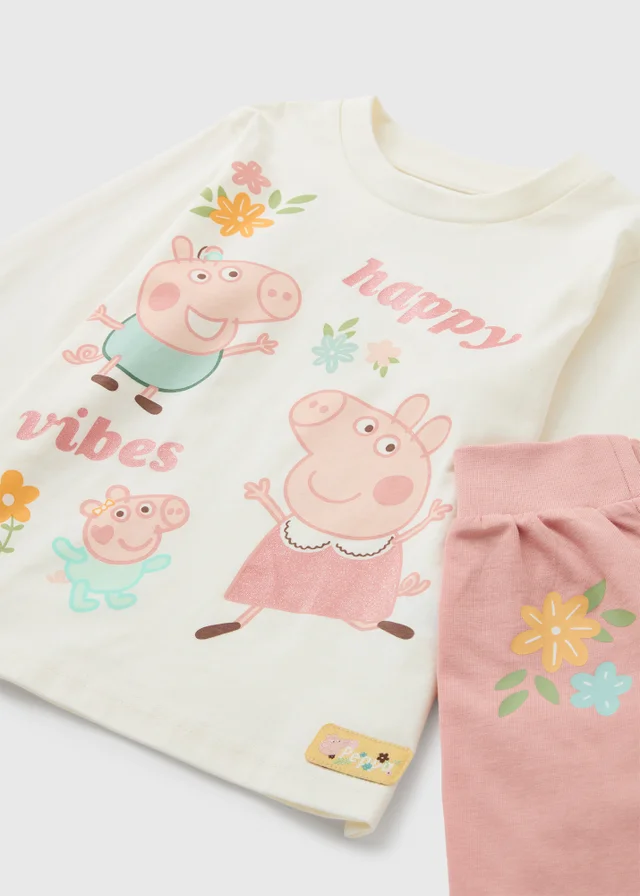 Peppa Pig Girls Pink Long Pyjama Set (1-7yrs)