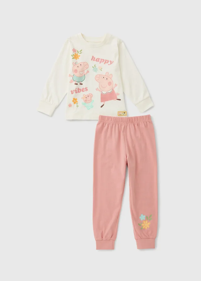 Peppa Pig Girls Pink Long Pyjama Set (1-7yrs)