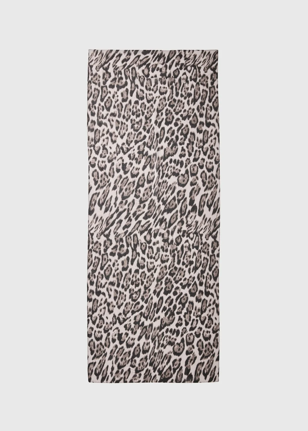 Brown Leopard Print Light Scarf - One Size Image 2