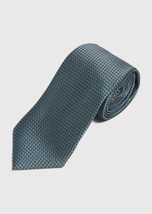 Taylor & Wright Blue Textured Plain Tie
