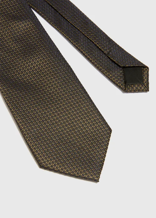 Taylor & Wright Green Textured Plain Tie - One Size Image 2