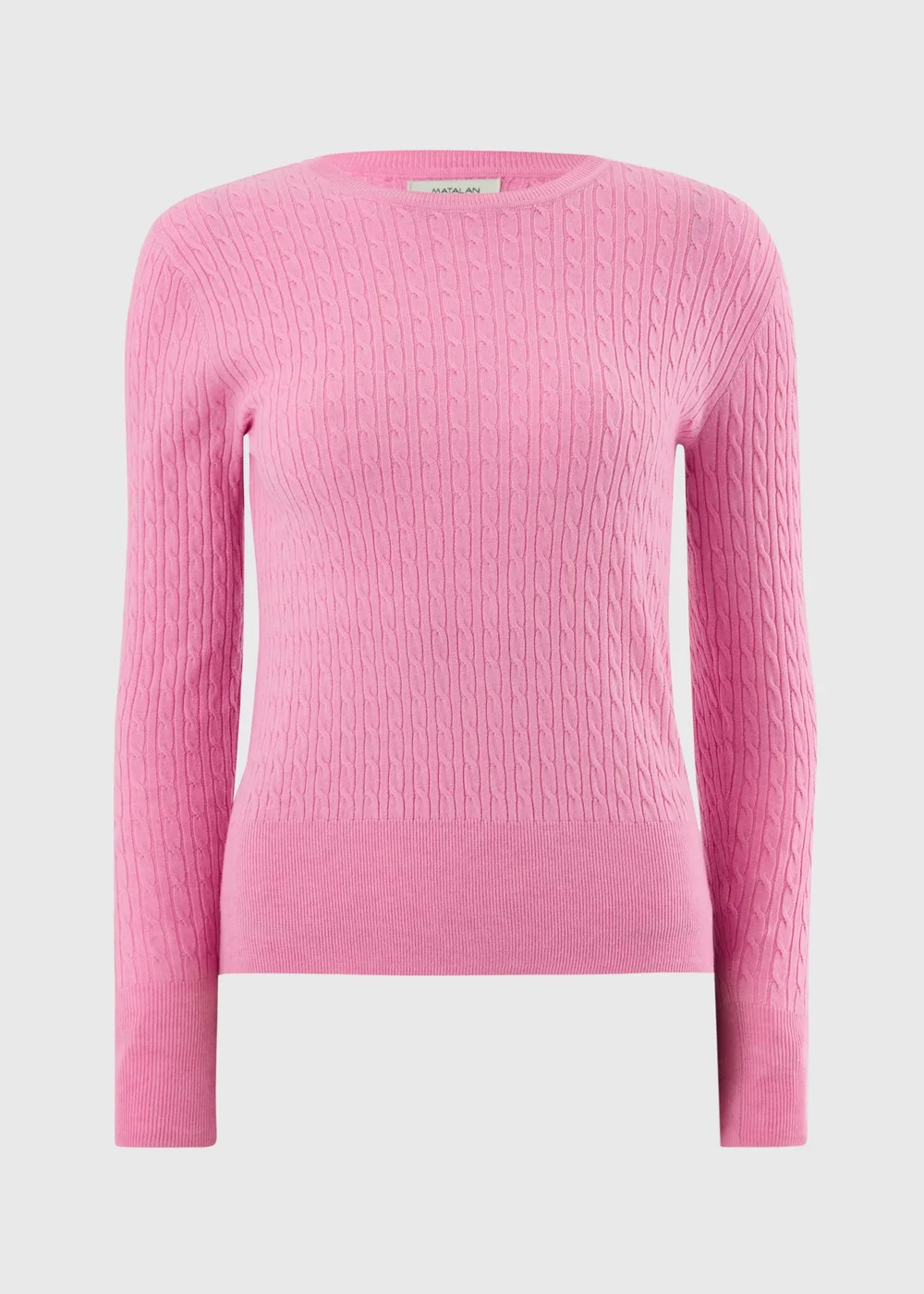 Pink Baby Cable Knit Jumper - 8 Image 1