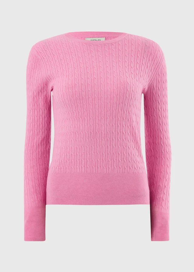 Pink Baby Cable Knit Jumper