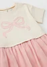 Girls Cream Bow Mesh Tutu Dress (1-8yrs) - 1-1.5 Yrs Image 2
