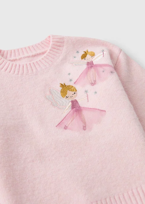 Girls Pink Fairy Spandex Jumper (1-8 Yrs) - 1-1.5 Yrs Image 2
