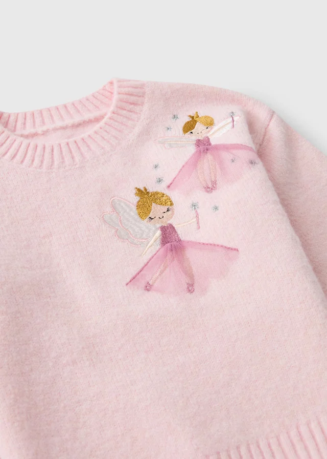 Girls Pink Fairy Spandex Jumper (1-8 Yrs)