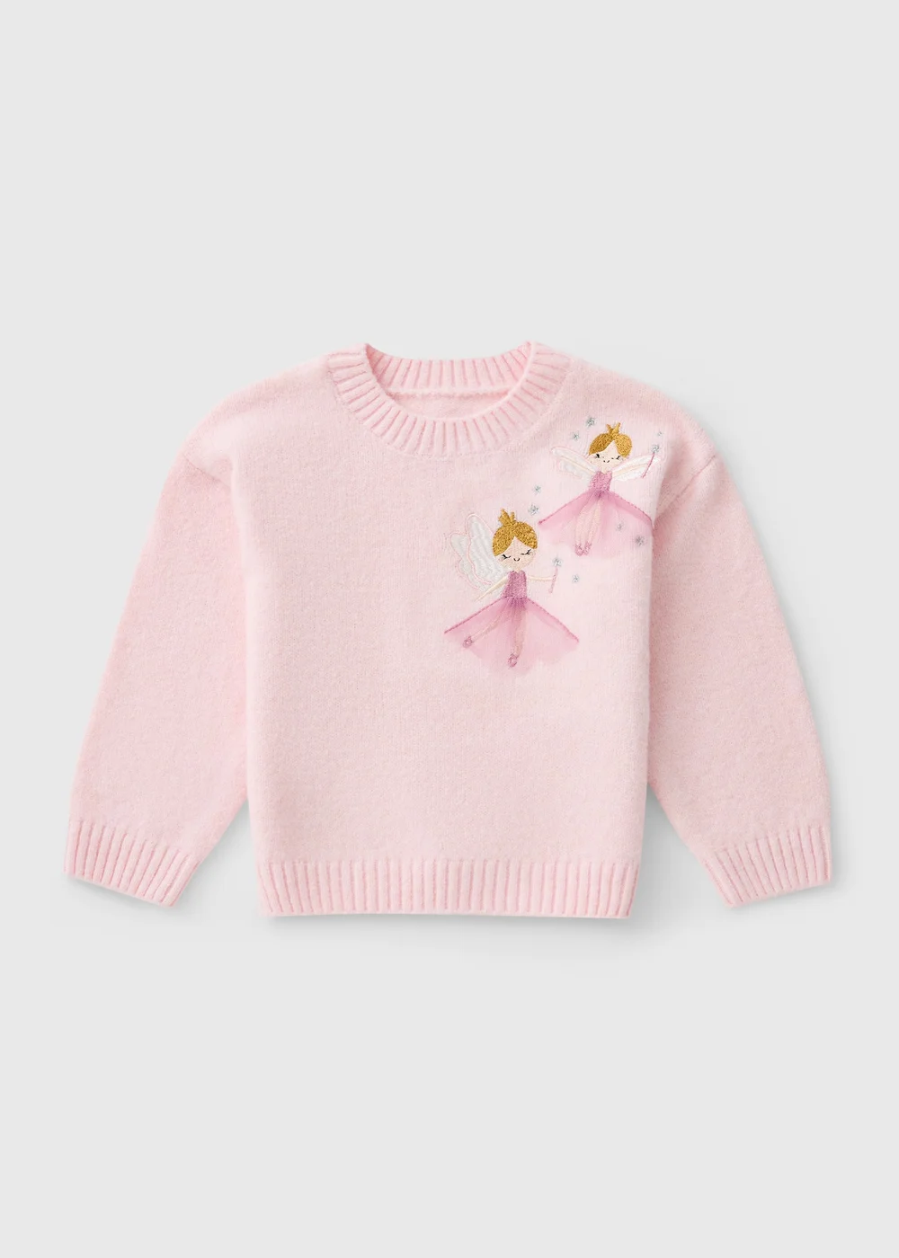 Girls Pink Fairy Spandex Jumper (1-8 Yrs) - 1-1.5 Yrs Image 1