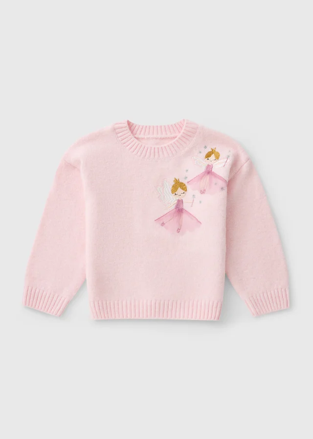 Girls Pink Fairy Spandex Jumper (1-8 Yrs)