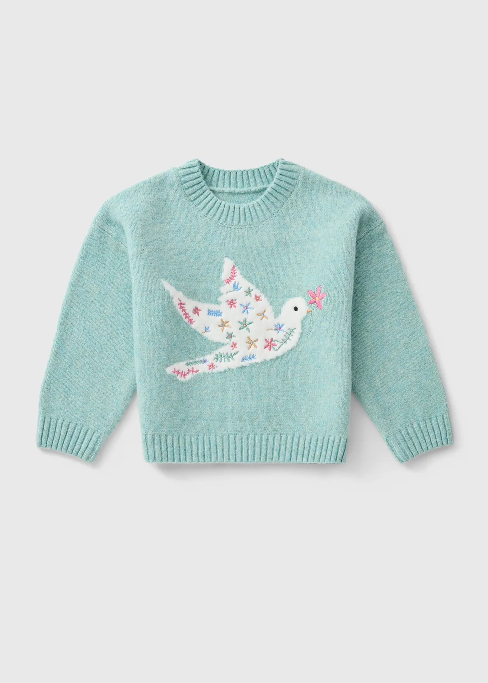 Girls Green Dove Jumper (1-8yrs) - 1-1.5 Yrs Image 1